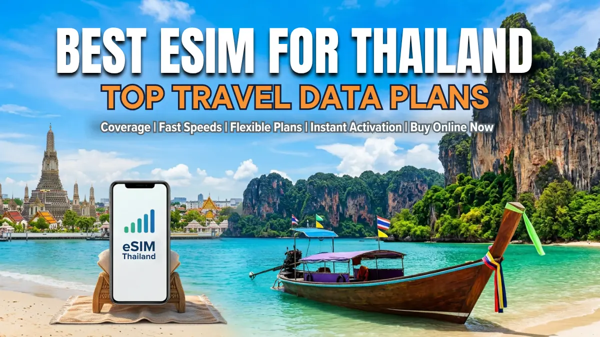 Best eSIM for Thailand top travel data plans