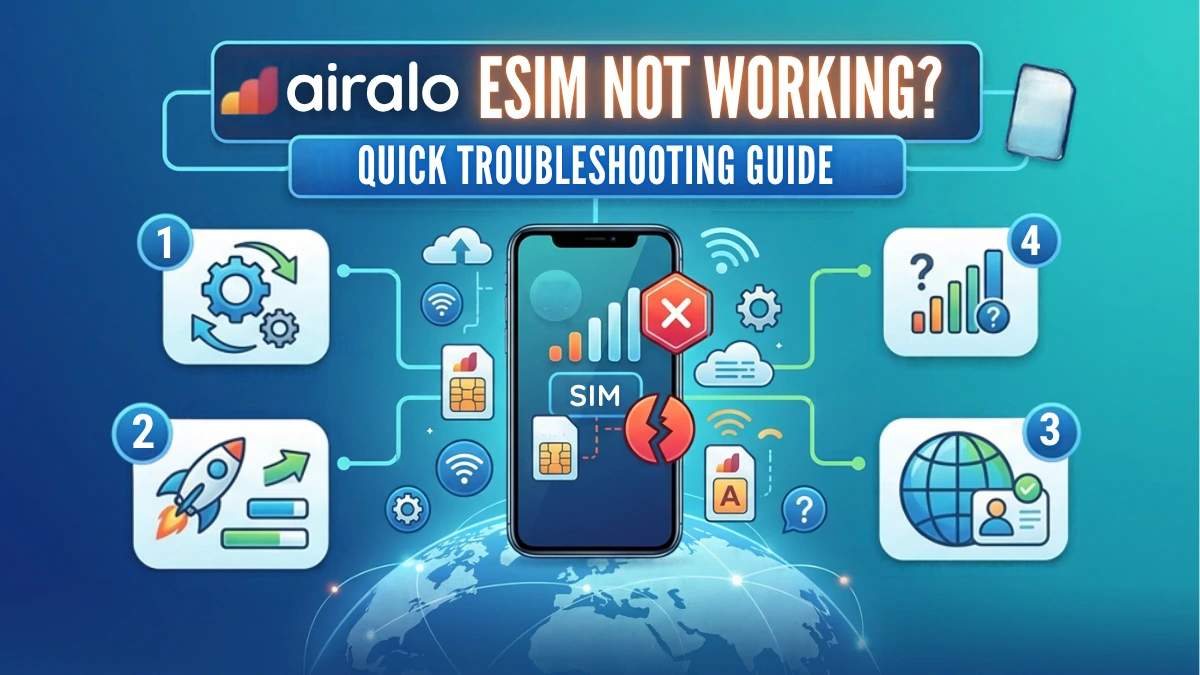 Airalo eSIM not working quick troubleshooting guide