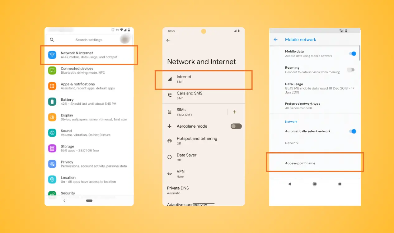 APN settings android