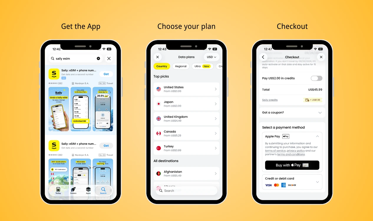buy Saily eSIM plans