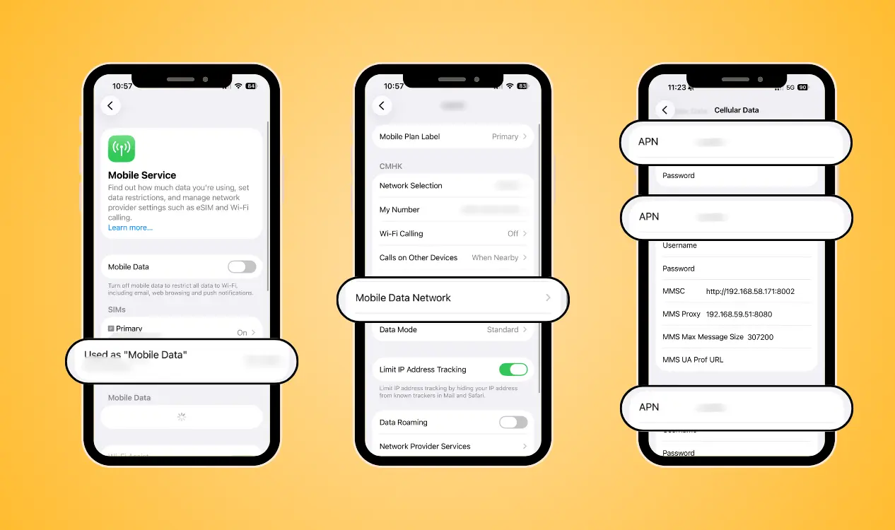 configuration APN iPhone