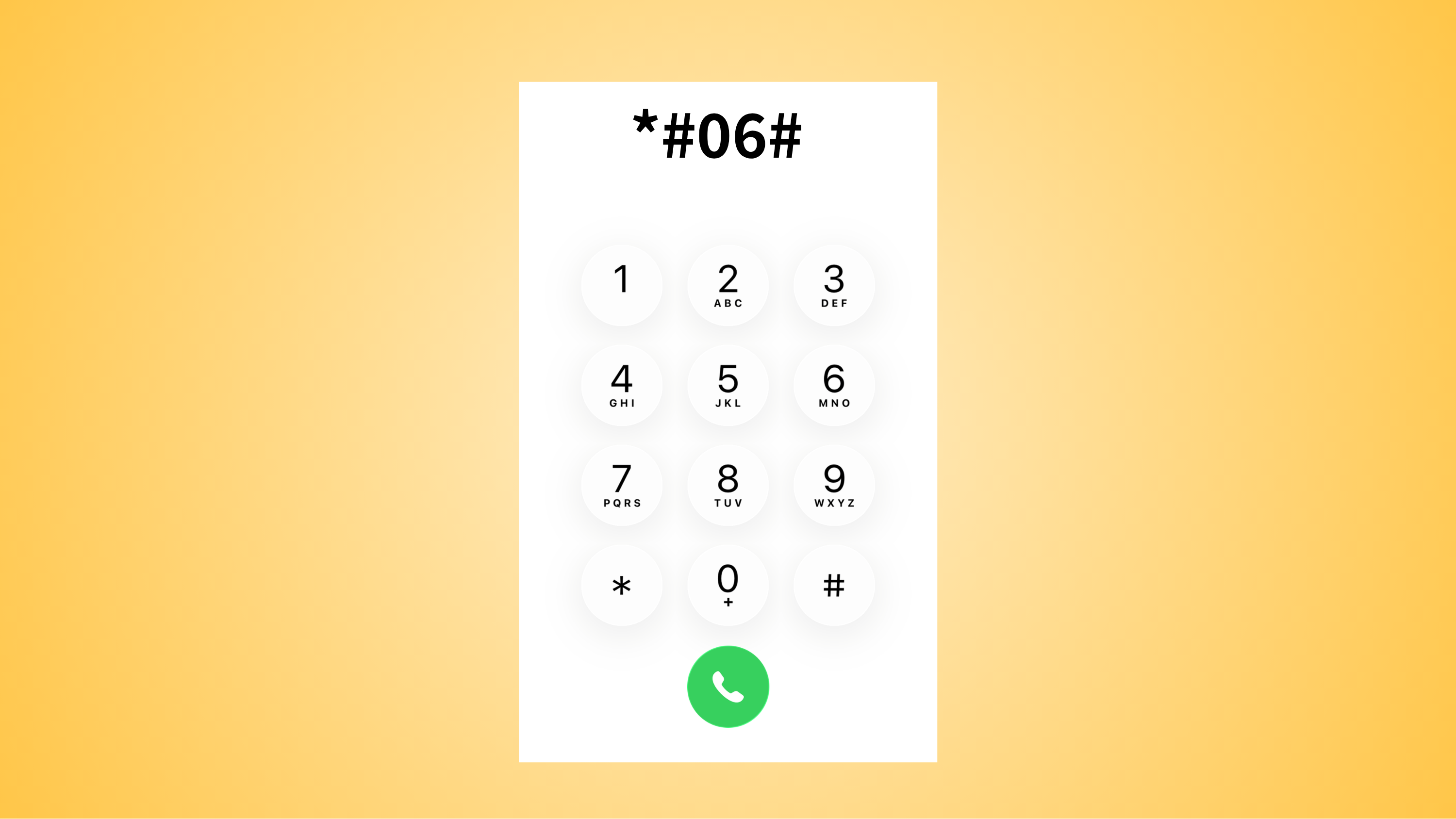 enter 06 in the keypad