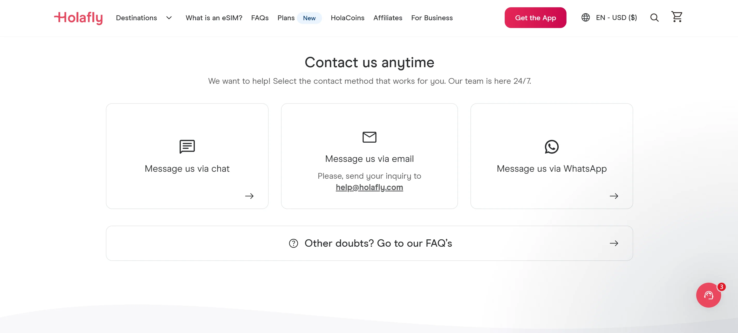 Holafly Contact Support