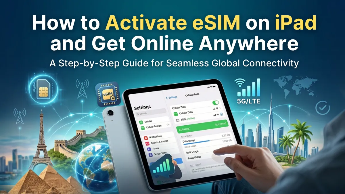 how to activate eSIM on iPad