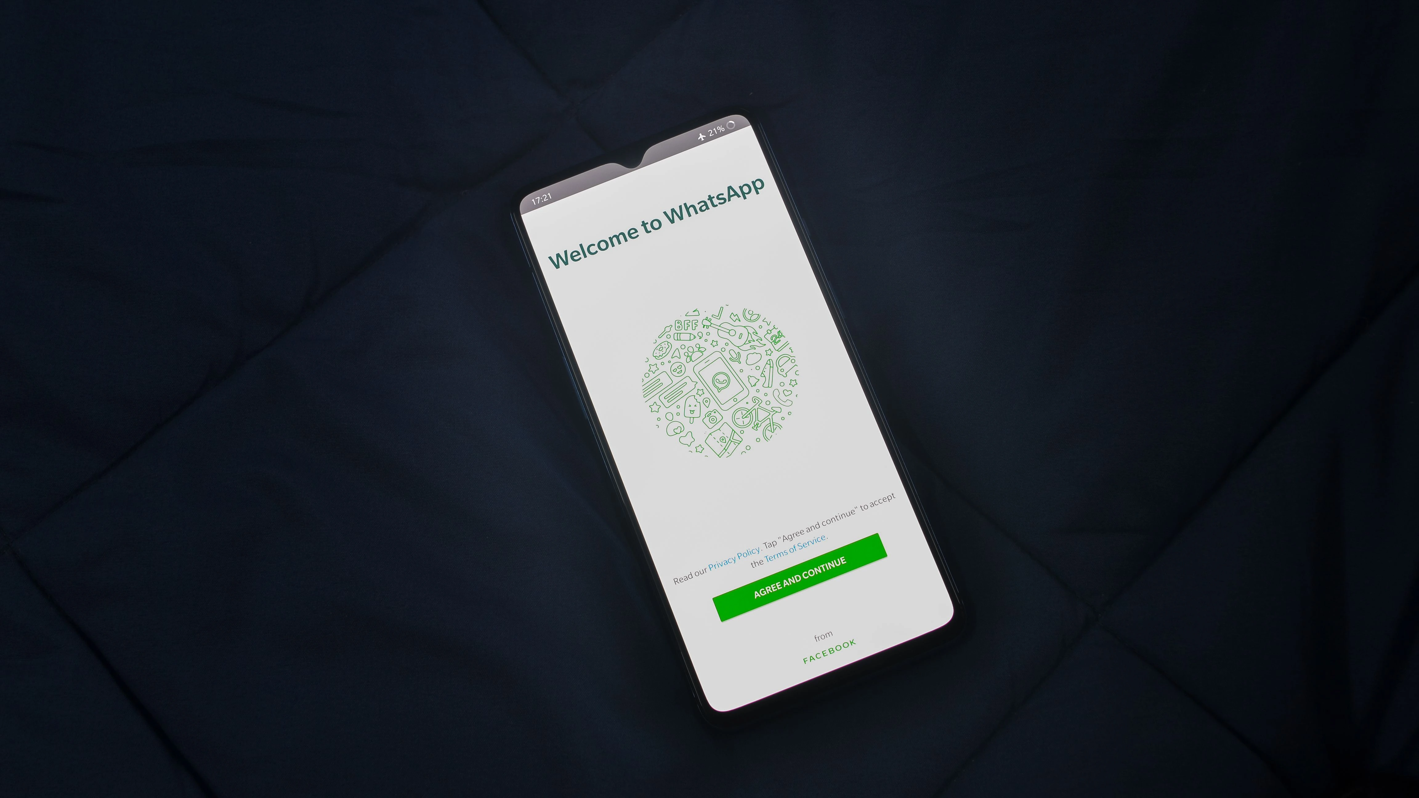 WhatsApp interface